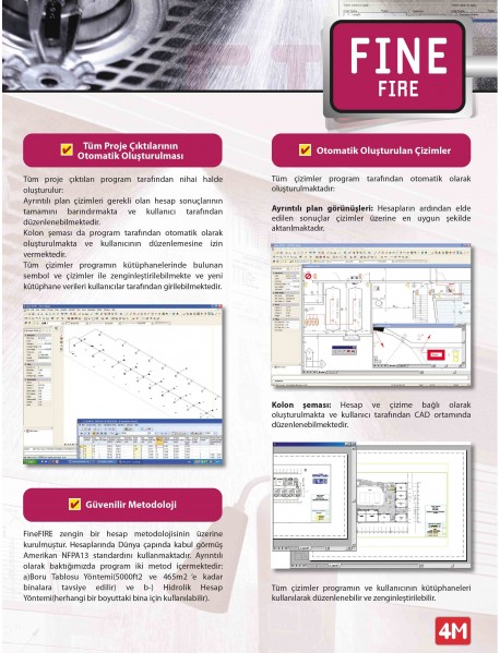 FineFIRE Yangın Tesisatı Hesap Ve Çizim Yazılımı